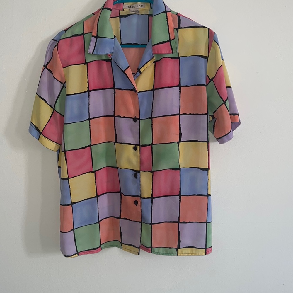 Notations Color Block Shirt (L)